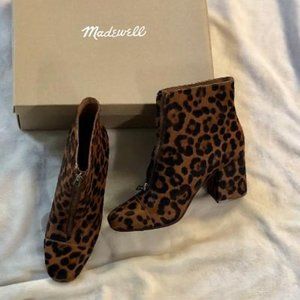 Madewell Amelia Leopard Print Boots